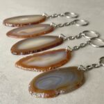 Agate-Slice-keyring