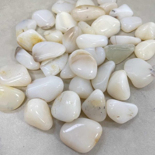 White Opal Tumbled Stone