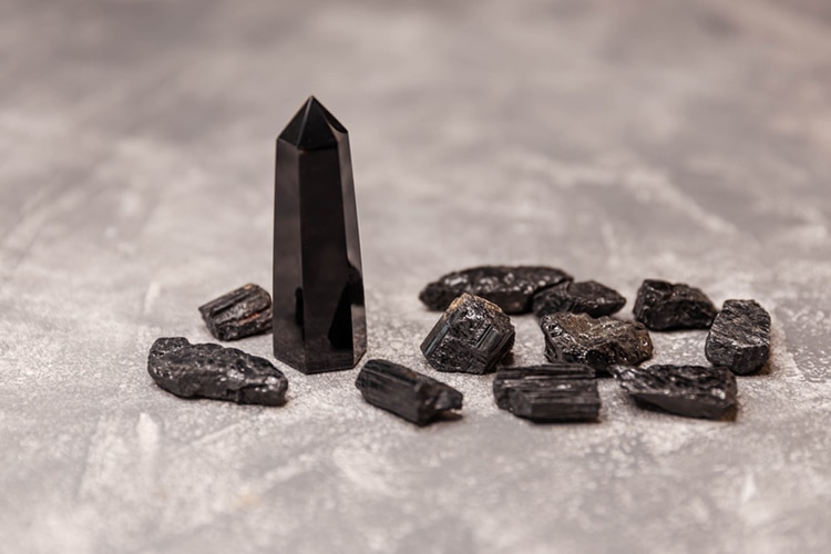 Black-obsidian-crystal-wand
