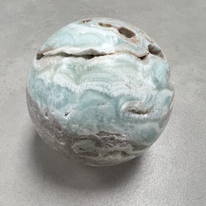 Blue Aragonite Sphere