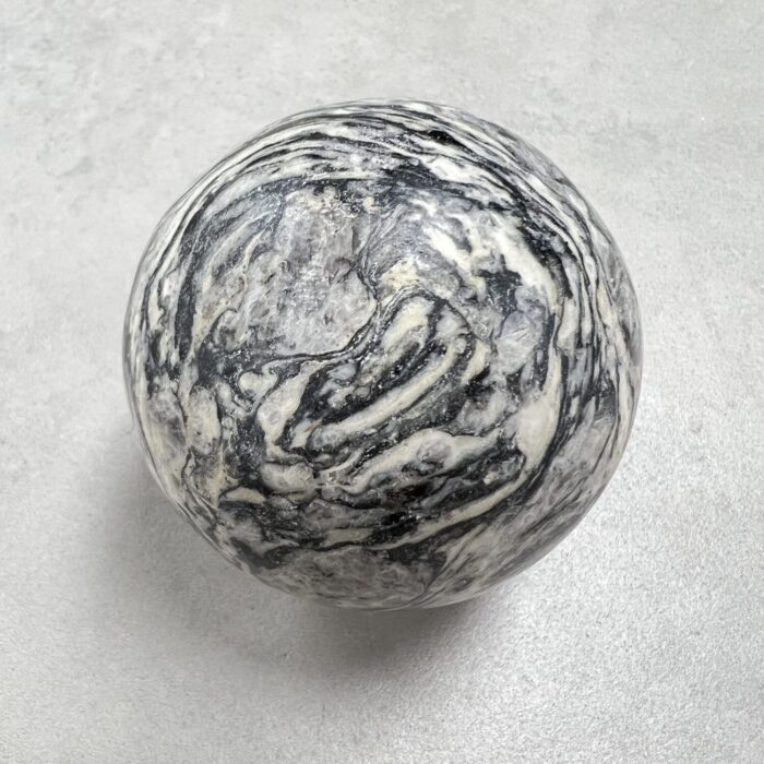 Zebra Stone Sphere