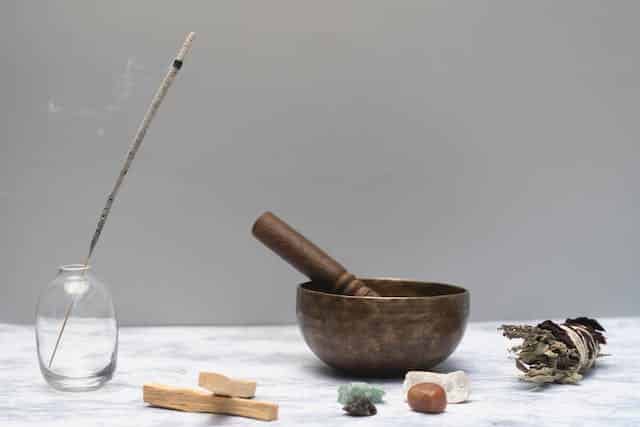 burning-incense-on-a-glass-bottle